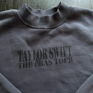Taylor Swift The Eras Tour Official Merch Blue Crewneck size XS